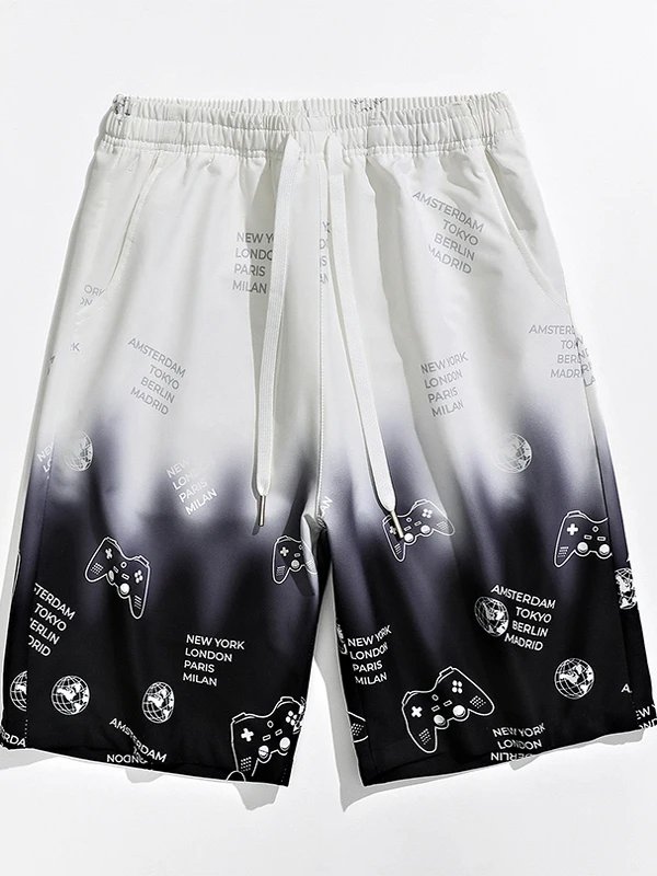 

Ice Silk Thin Color Blo Five-Point Casual orts Men's Summer New Sle Loose Breathable Running Sports Leisure Pants