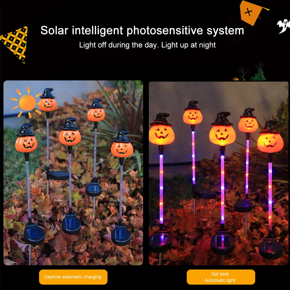 Lámpara LED 3D de esqueleto para Halloween, IP65, resistente al agua, luces multicolores para Halloween, luz de camino de fantasmas, decoración para fiesta de Halloween