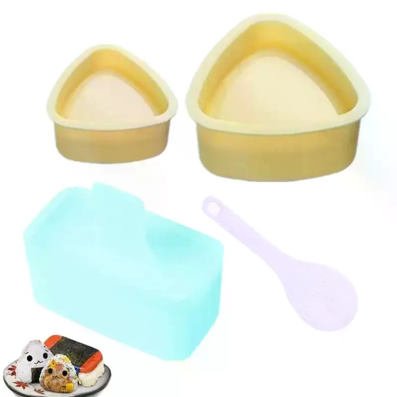Rectangular Sushi Mold Kit Musubi Maker For  Kimbap Onigiri Rice Ball Press Tool Household Kitchen Bento Accessories DIY