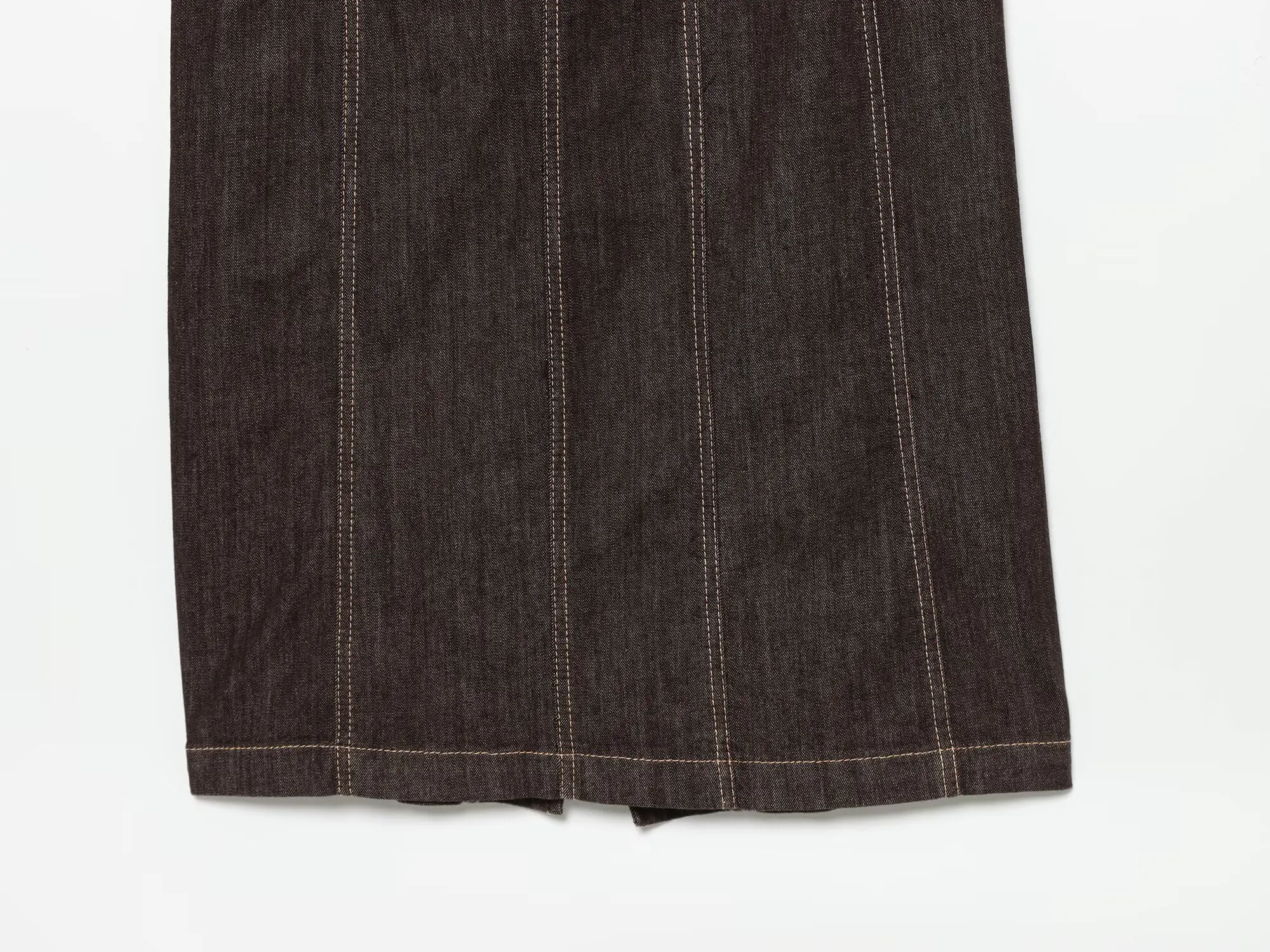 Damen Sexy Rückenfreies Neckholder-Kleid, Modisches Ärmelloses Einfarbiges Kleid, Elegantes Schlankes Sommerkleid in Braun – Detail 9
