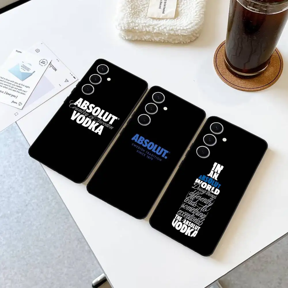 COOL A-AbsolutS V-VodkaS Phone Case For Samsung S 24 fe 25 Ultra plus 20 lite 21 30 22 23 24 22 Ultra 5G Fundas