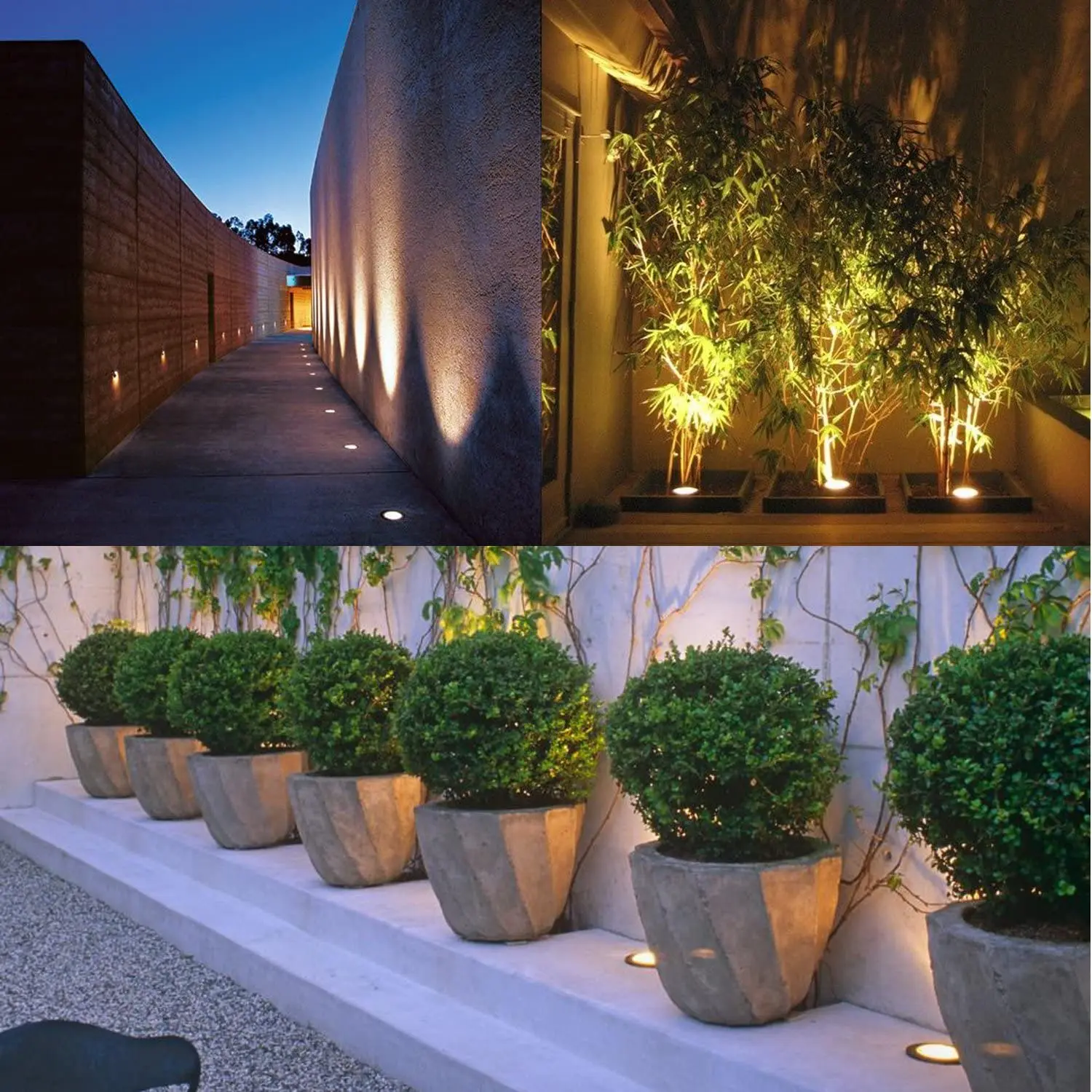 Luces Led subterráneas de 12V de CC, 2,5 W, IP67, impermeables, empotradas, accesorios de exterior para cubierta, paisaje y escaleras