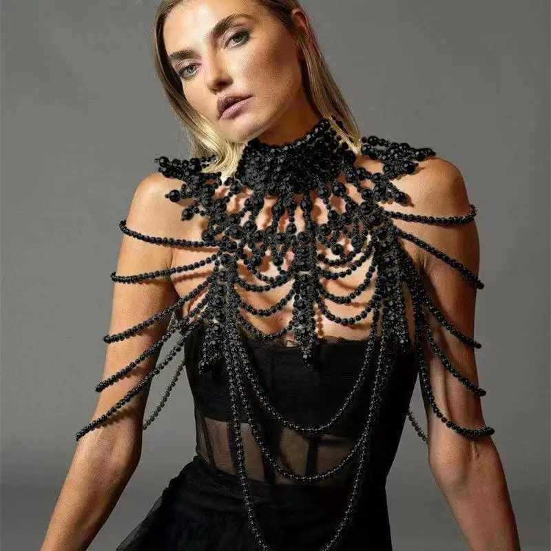 

Sexy Sle Women's Pearl Vest Nelace Faionable Knitted Inner Wear Metal Detailing Summer Collection Ne Hanging Design