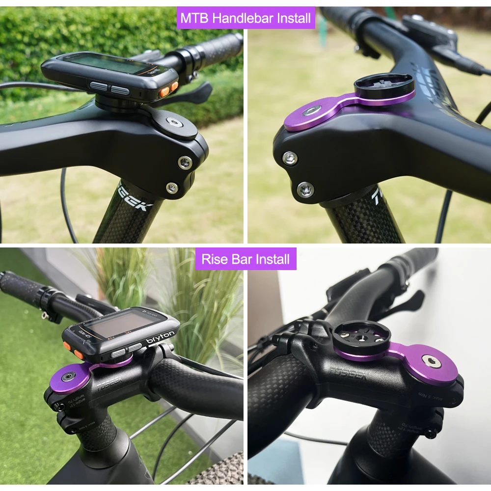 Bike MTB Handlebar Integrated Headset Cap Cover With Computer Mount For Gramin Bryton Wahoo Bicycle Computer Accessories