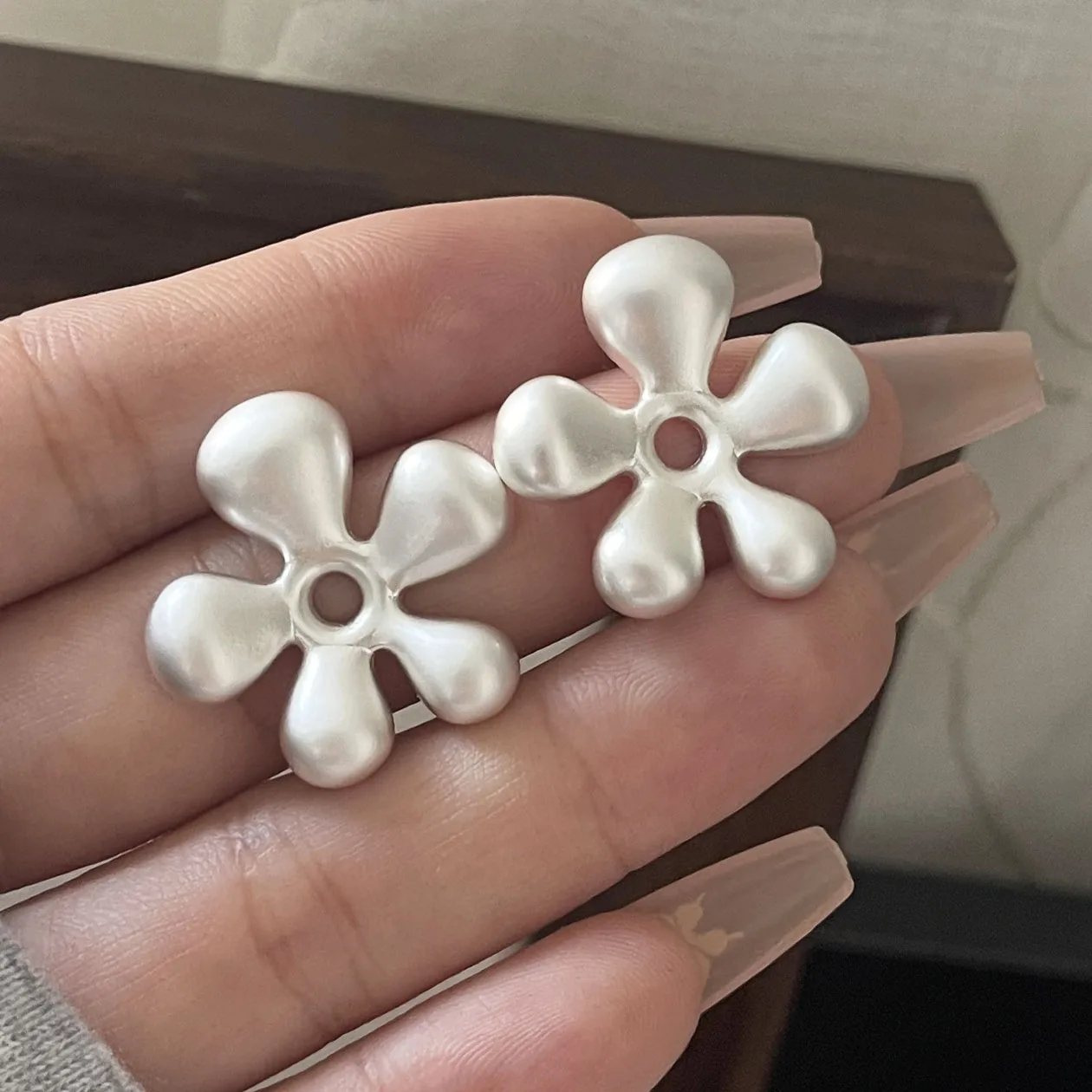 

925 Sterling Silver Vintage Earrings For Women Trendy Simple Simple Flower Earring Jewelry Prevent Allergy Party Accessories