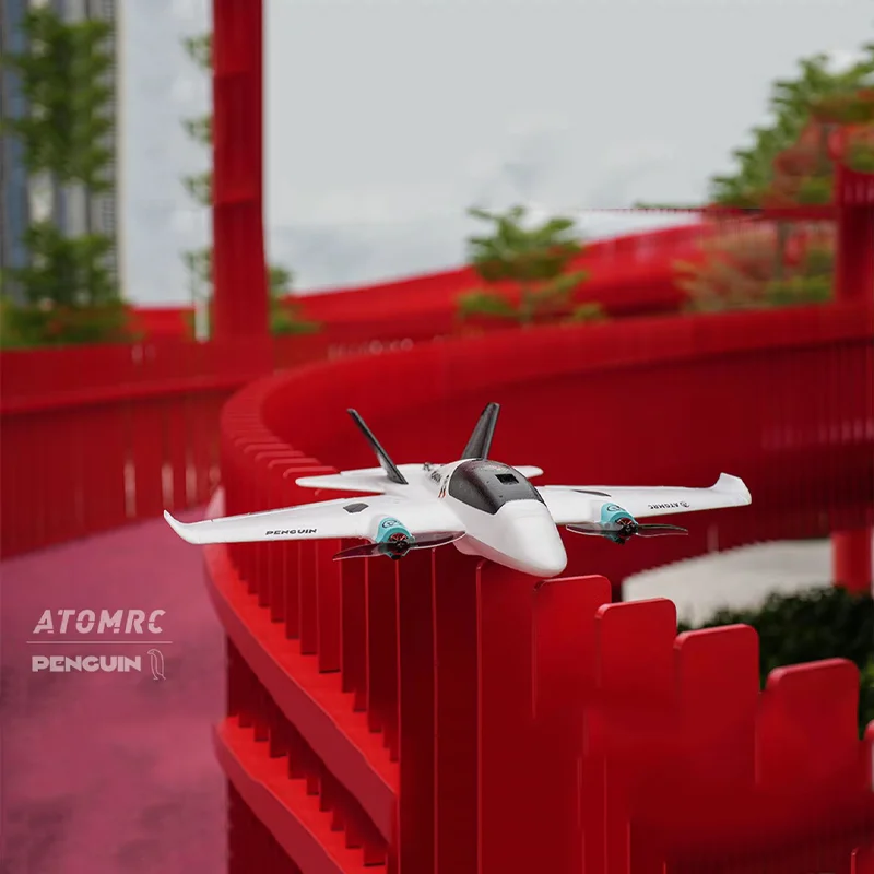 Atomrc Penguin Set doble motor baja altitud transversal FPV ala fija Control remoto avión modelo portátil juguete para niños