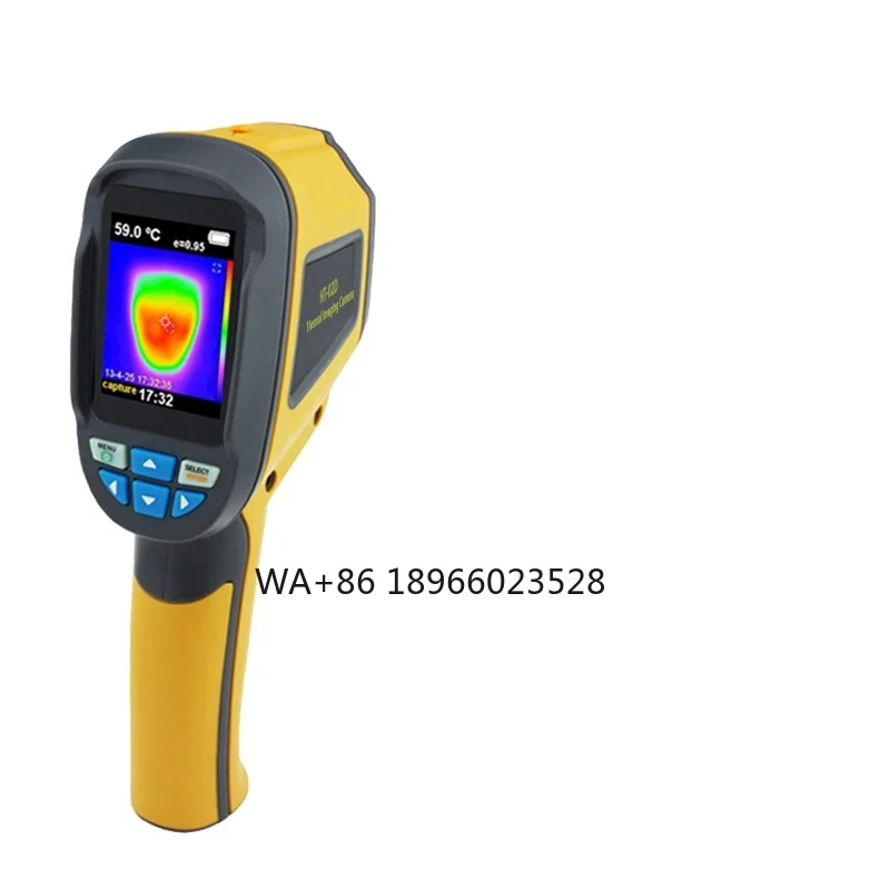 HTI Thermal Camera Infrared Thermal Imager 2.4 Inch Full Viewing Angle High-Resolution Color Screen Thermal Imager HT-02D