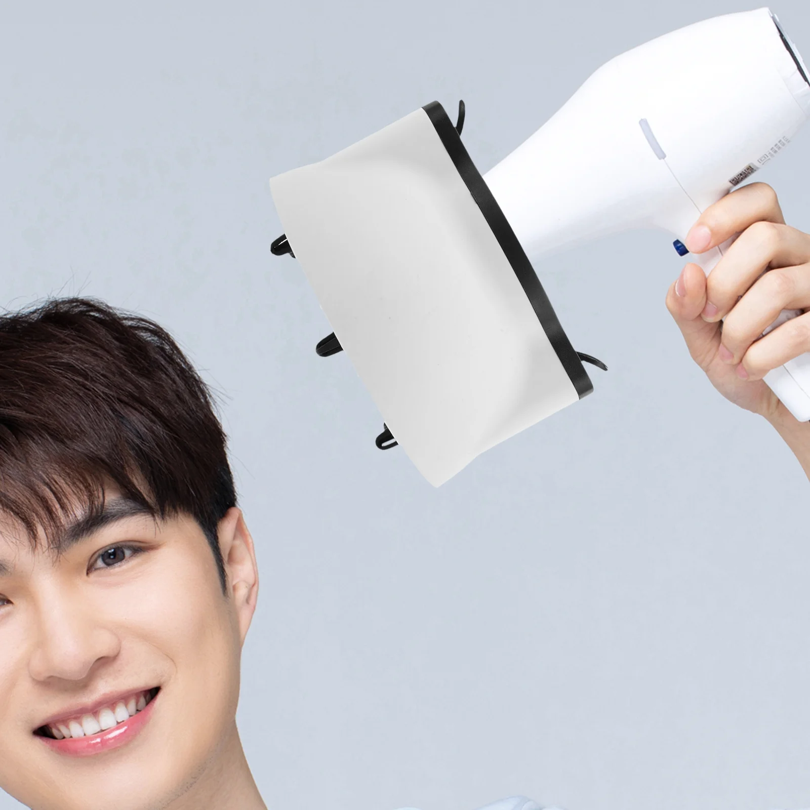 مرفق موزع مجفف الشعر العالمي، فوهة قابلة للتعديل، محسن تجعيد سريع الجفاف لغطاء مجفف الشعر المتموج والمجعد