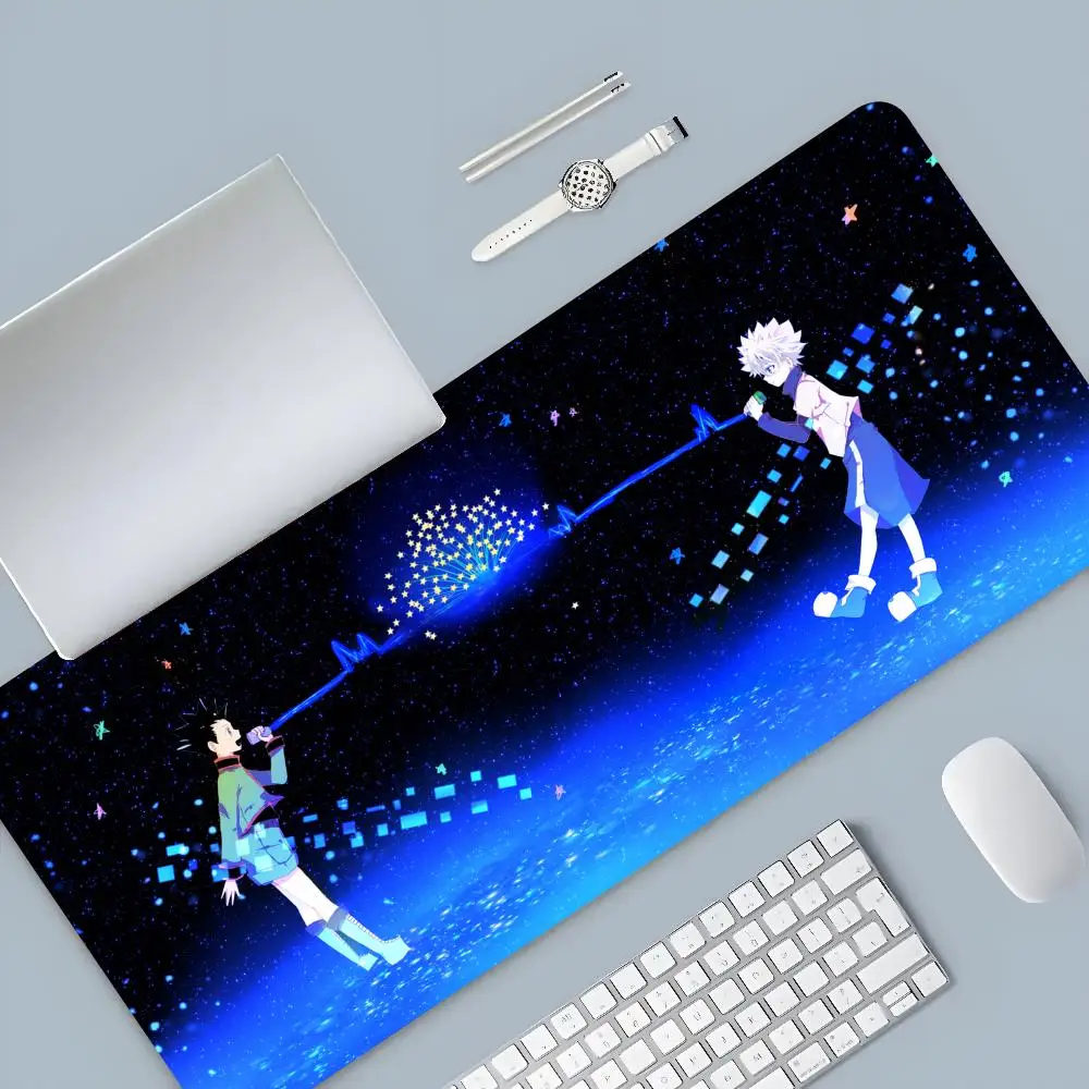 Anime Hunter x Hunter Killua Mouse Pad Cartoon Lockedge Large Gaming Pad Computer Gamer tastiera Mat Desk Mousepad per PC Desk P