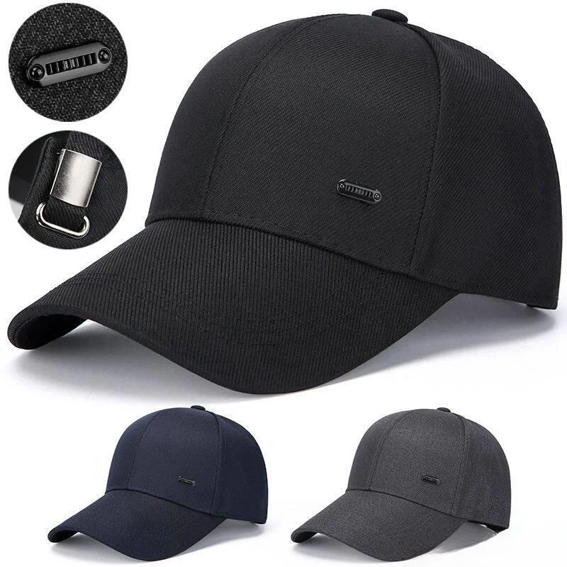 

Men's Fashionable Hard-Top Baseball Cap Sun Protection All-Season Dad Style Mid-Aged And Elderly Father Cool And Handsome