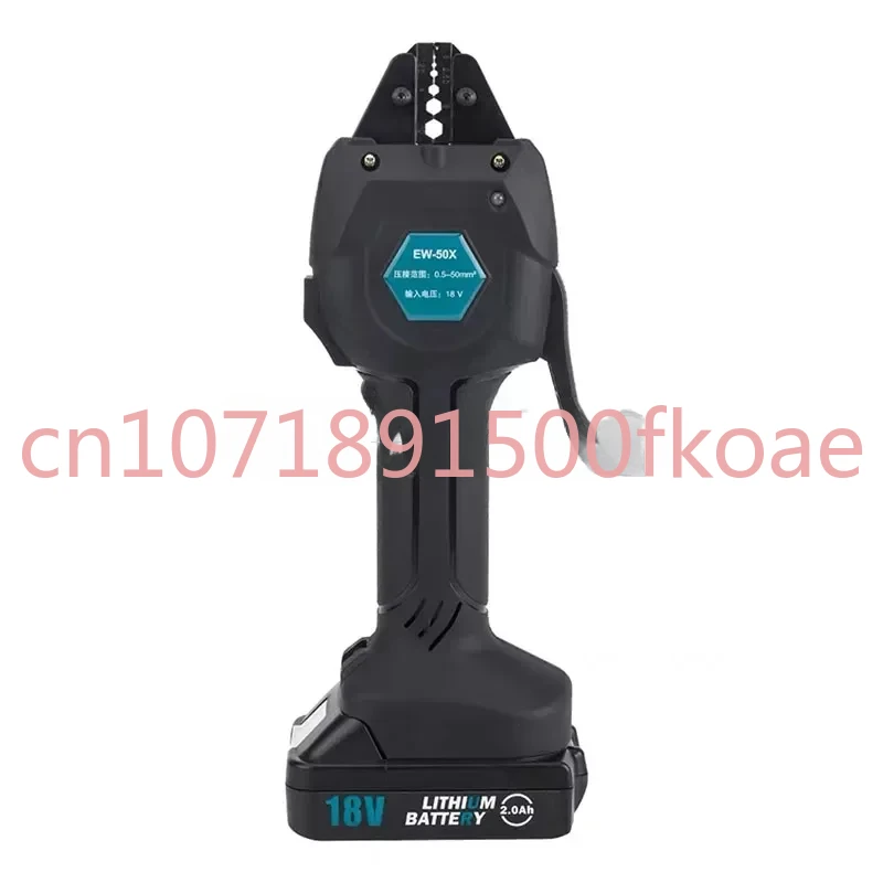 Rechargeable Crimping 16KN Electric Crimping Tool, Terminal Pre-insulated Tube Type Bare Terminal Crimping Portable Tool 18V