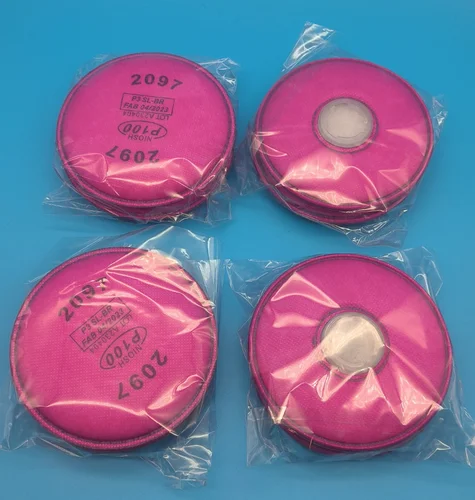 Imagen 2 del producto Serie de respirador para máscara antipolvo, accesorios para pintura de carpintero, industria de pulverización, 2091/2097 filtro de partículas P100 para 3m 6200 6800 7502