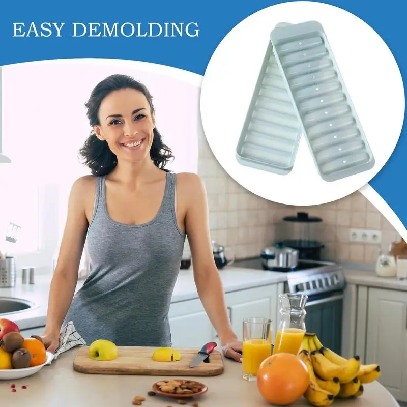 قالب صينية الجليد C ube مع غطاء صانع الثلج 11-مكعب سهل الإصدار I ce مكعب قوالب الصيف المطبخ بار لتقوم بها بنفسك أدوات صانع المشروبات المثلجة