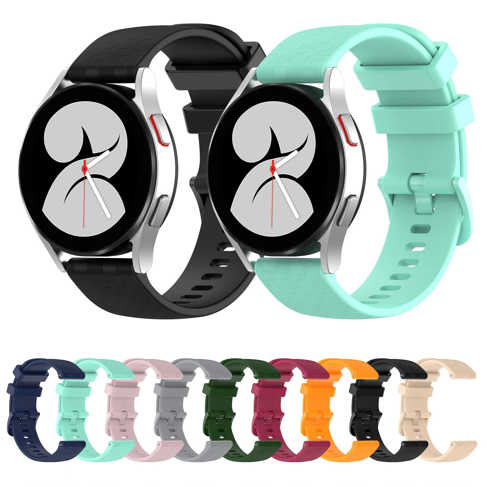 

22mm 20mm Silicone Strap For Samsung Galaxy watch 3 45mm Huawei watch GT 46mm Smart Watch Replacement Wristband For Anazfit GTR