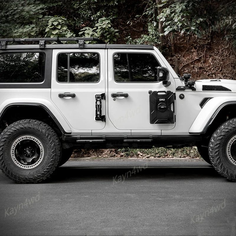 Off Road 4x4 Accessories OMU Aluminum Running Board Side Step For Jeep Wrangler JK 4 Door with Rubicon OEM Side Bar 2007-2017 - view 6