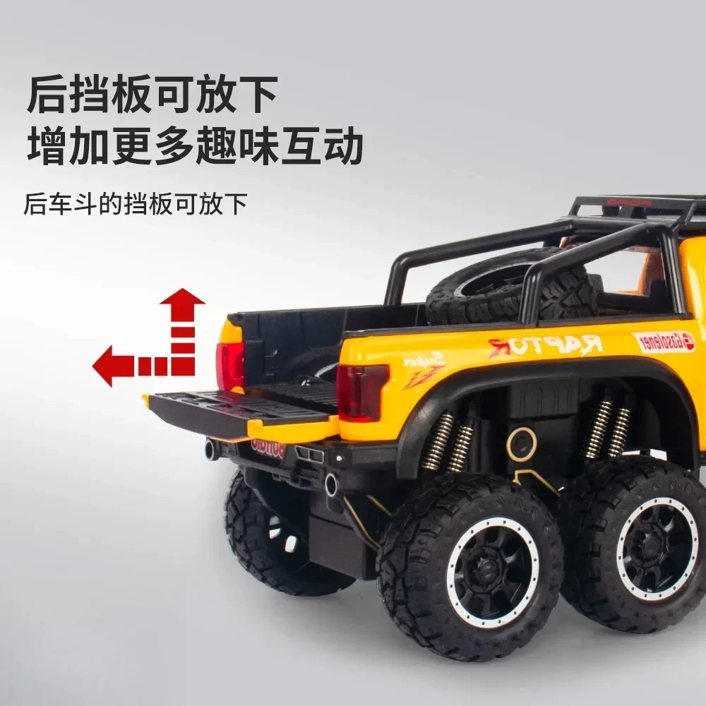 1:28 Terreinwagen Diecast Metaallegering Model Trek Geluid Licht Auto Kinderen Gift Diecast Legering Model Auto Collectible