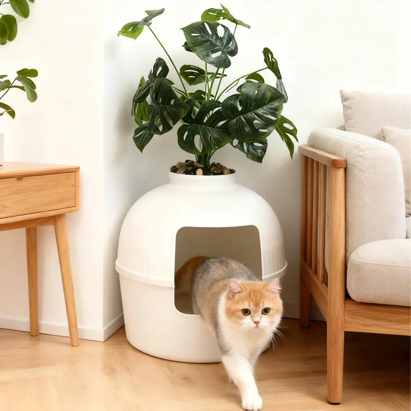 

Plastic Automatically cat Litter Box Accessories Defecation cat Litter Box Defecation Trash Automatische Kattenbak Home Items