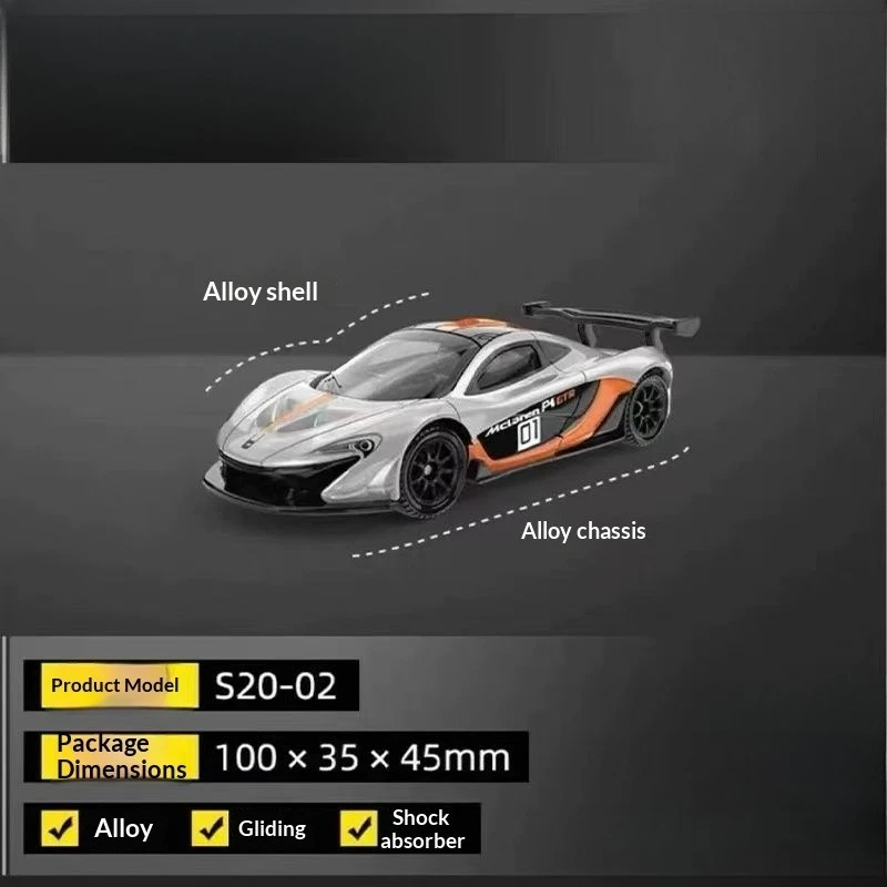 1:62 voor McLaren P1 GTR (Deluxe Edition) Legering Model Auto Collectie Jongen Gift 82538