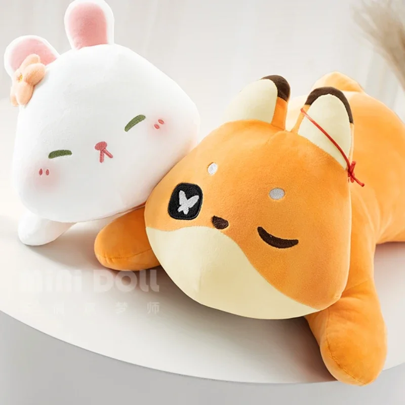 Anime Tian Guan Ci Fu Hua Cheng Xie Lian Cosplay Cute Fox Rabbit Plush Stuffed Doll Throw Sleep Pillow Back Cushion TGCF Toys