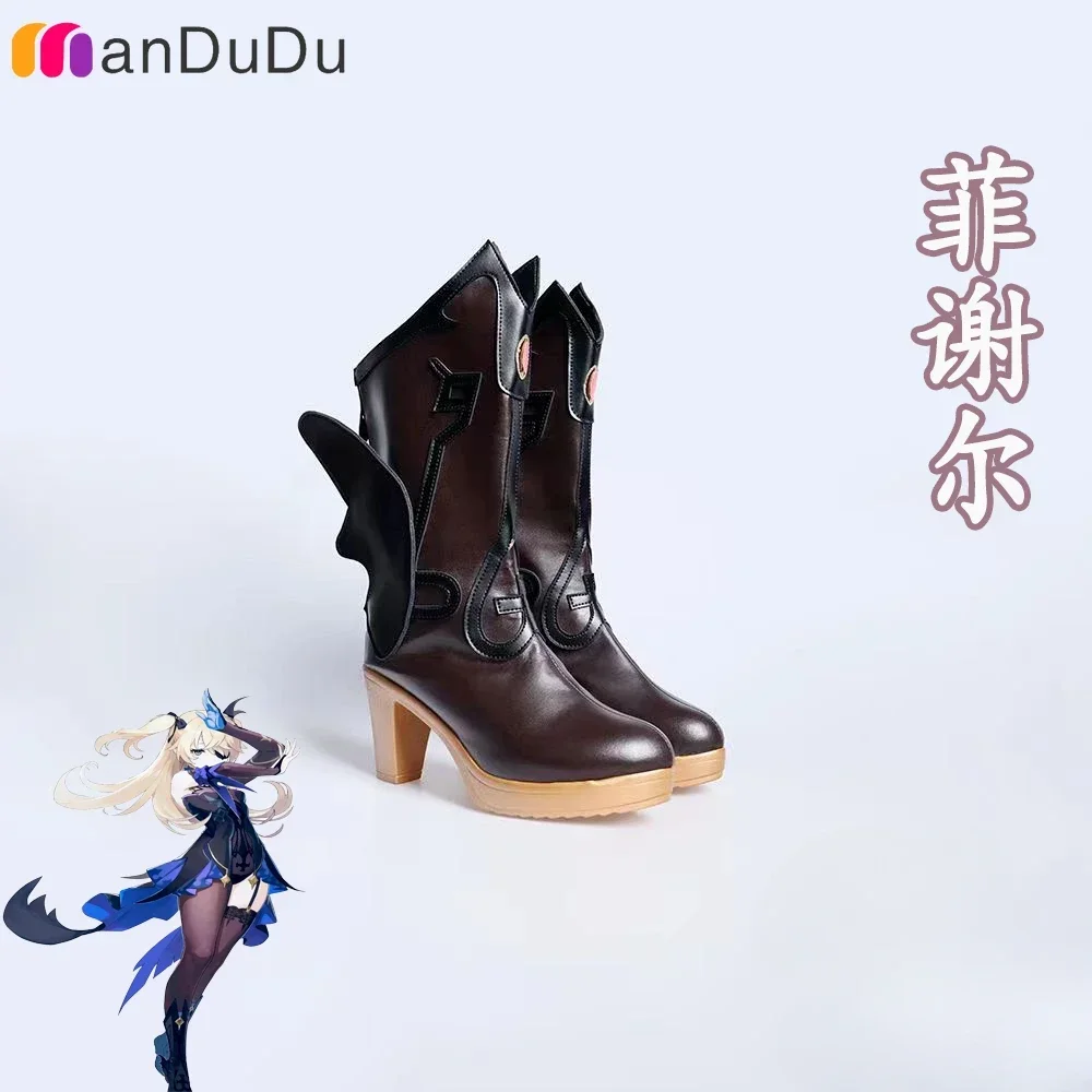 GenshinImpact  Amy Fischl Cosplay Boots Comic Anime Halloween Party Game Cosplay Shoes Prop