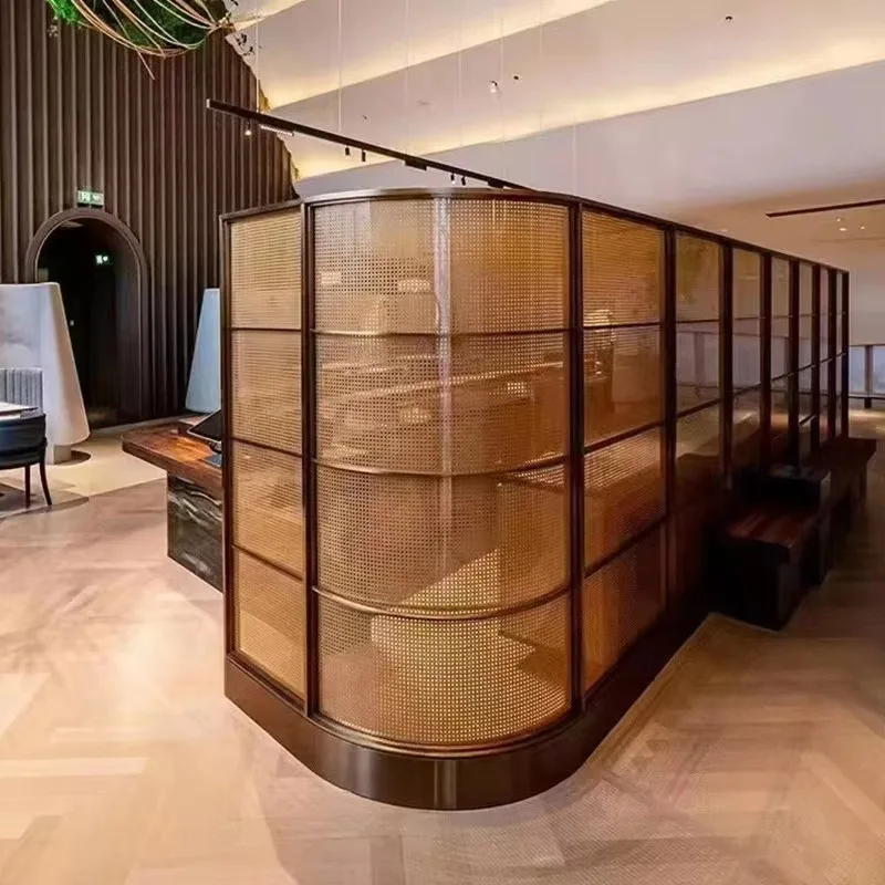 Custom Design Luxury Decorative Metal Screen Wall Panel Partition Screen Living Room Partition