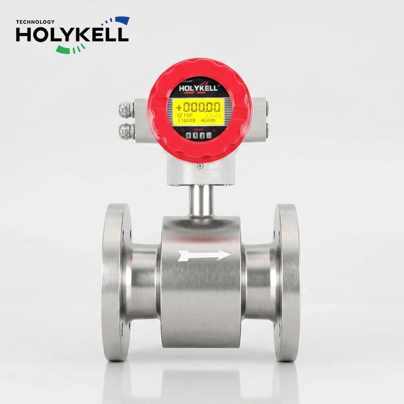 Holykell RS485 Modbus Electromagnetic Flow Meter Sensor for Smart Water Supply and Drainage System Monitoring
