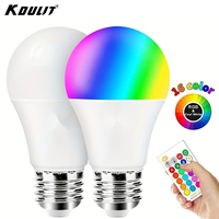 Smart RGB LED Bulb with Remote,16 Color-Changing Tabletop Lighting,E27 Hard-Wired,Adjustable Countertop Light for Various Rooms