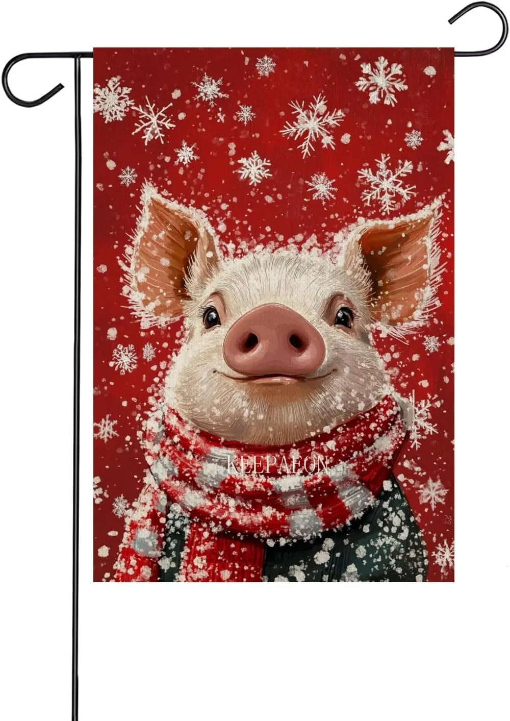 Pig Red Scarf Hat C… - image