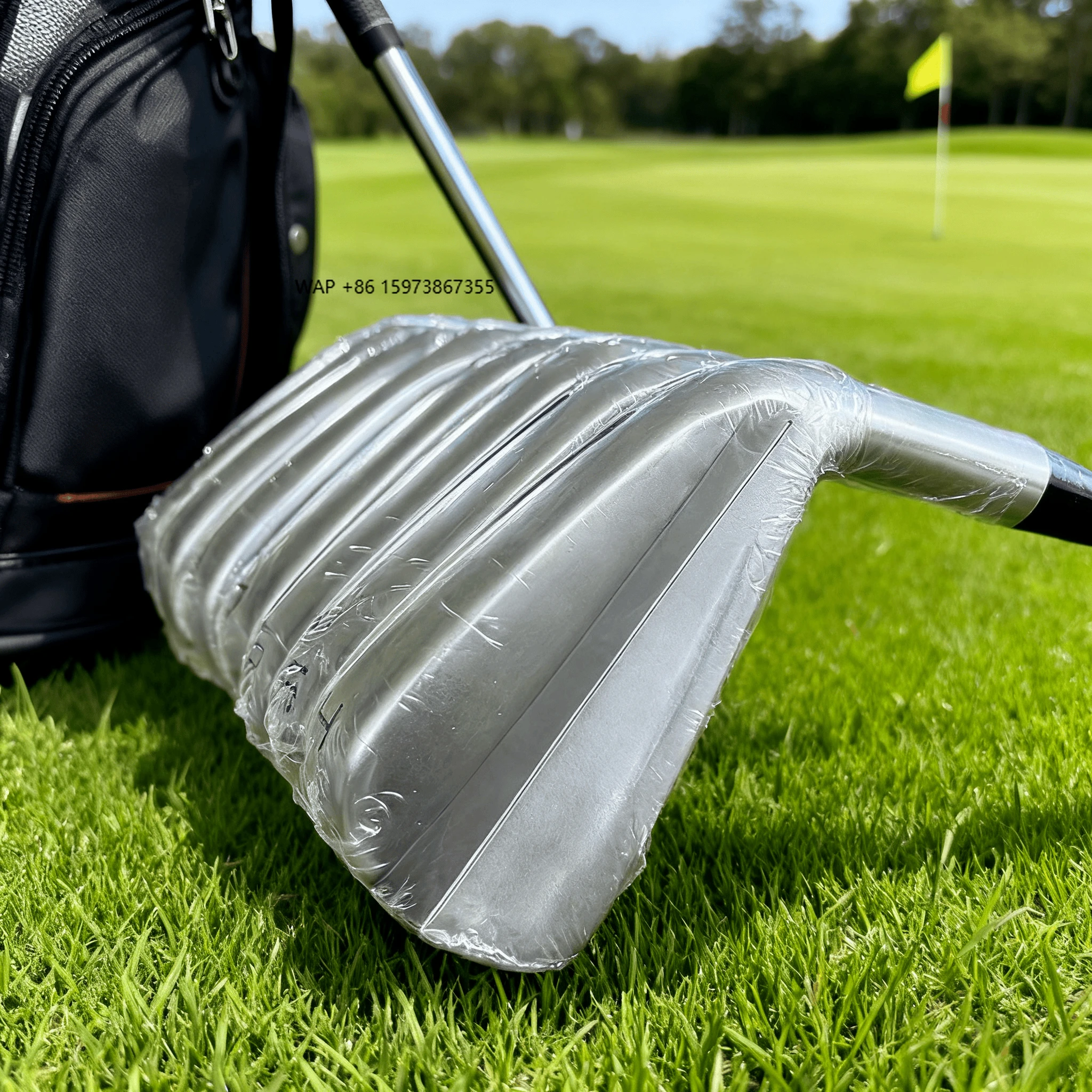 

Set of Forged Right-Handed Golf Iron Clubs 4-PW Stainless Steel with Rubber Grip for Golfers-Black Iron for Right Hand Users