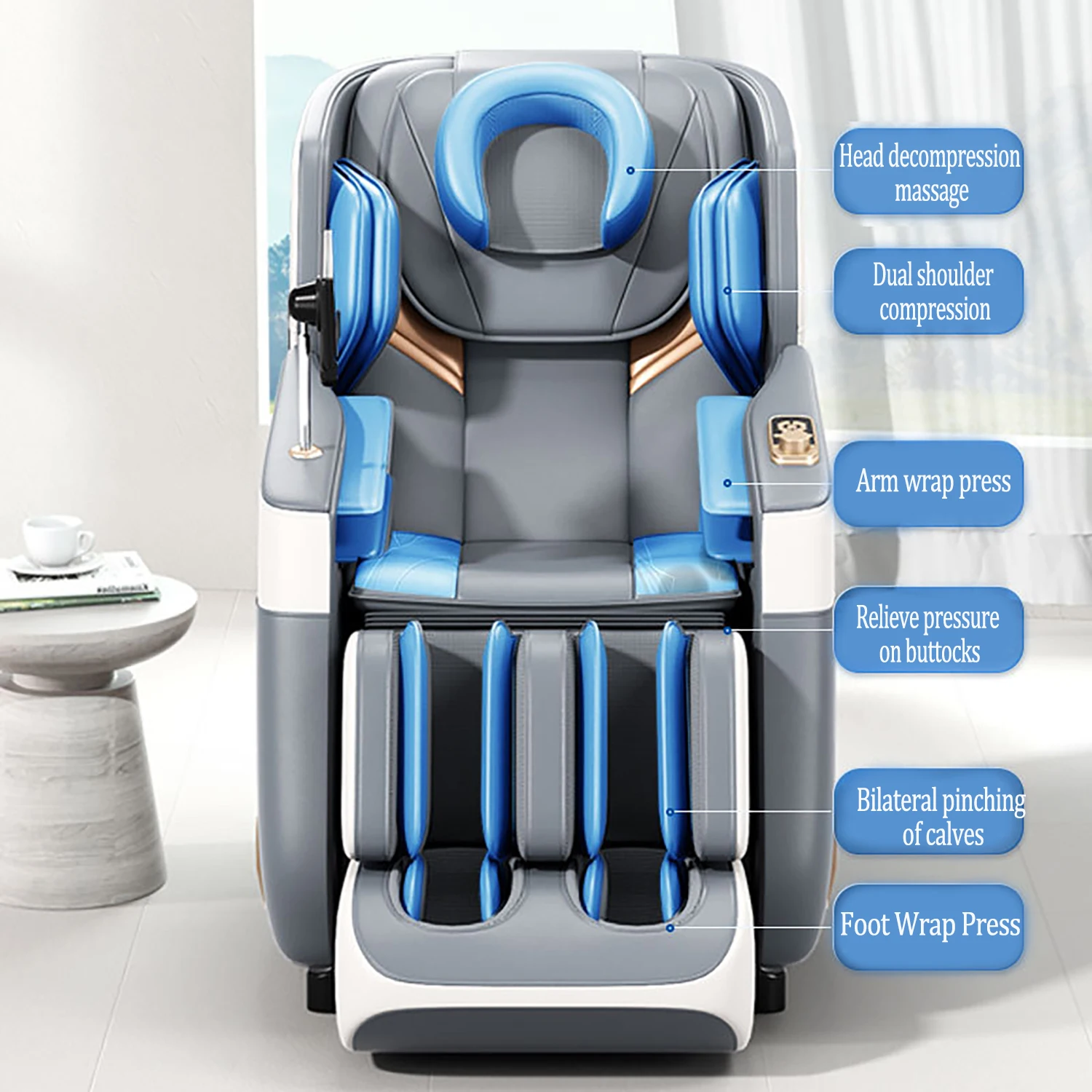 3-year warranty massage chair full body Zero Gravity Intelligent Heating Bluetooth music Kneading Shiatsu Airbags massage chair
