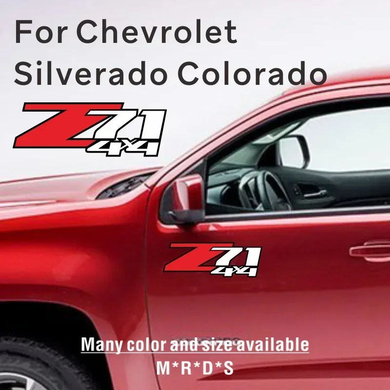 Z71 4x4 Auto Decorative Accessories Sticker for Chevrolet Colorado 1500 2500 Z71 Car Tailgate Bed Side Vinyl Decals Cover