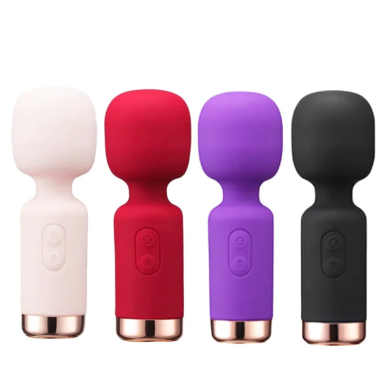 Mini Silicone Vibrators Masturbation AV Magic Wand Women Clitoris G-Spot Stimulator Powerful Vibration Vagina Massager Sex Toys