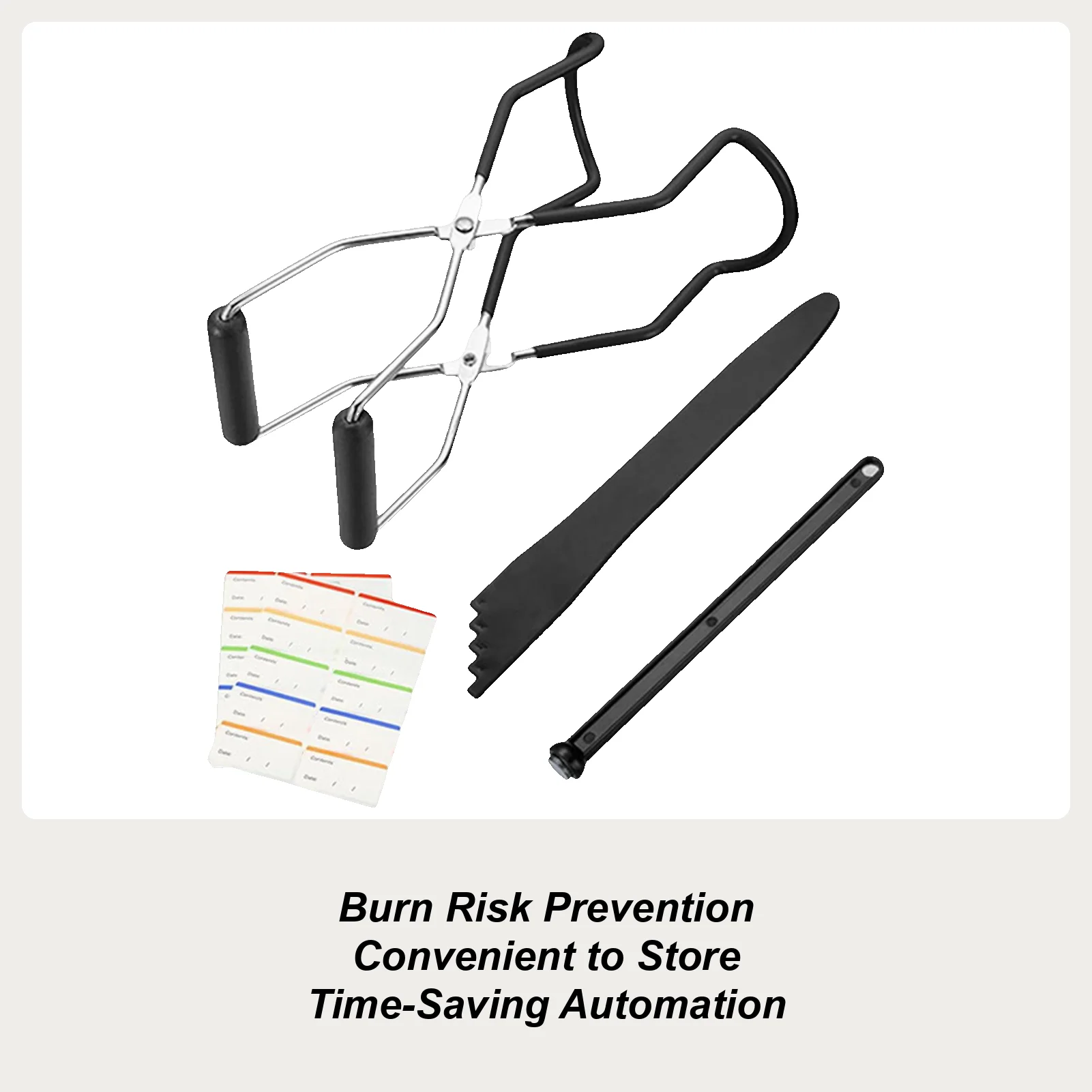 

Home Canning Supplies Multifunctional 4-in-1 Jar Tools Anti-Scald Canning Supplies For Home Jelly Sauce Fruits Tomato Vegetables