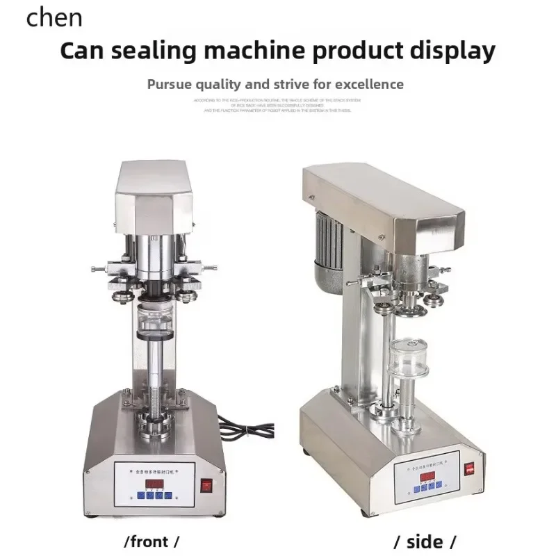 

k9stainless steel automatic can sealing machine PET plastic can sealing machine tinplate can