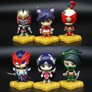 Orijinal lol league of legends dokuz kuyruklu şeytan tilki ahri ırelia akali zed yone, lee sin, heykelleri oyun aksiyon figürleri modeli hediye 6 Büyük satış, lol ırelia-no. 5