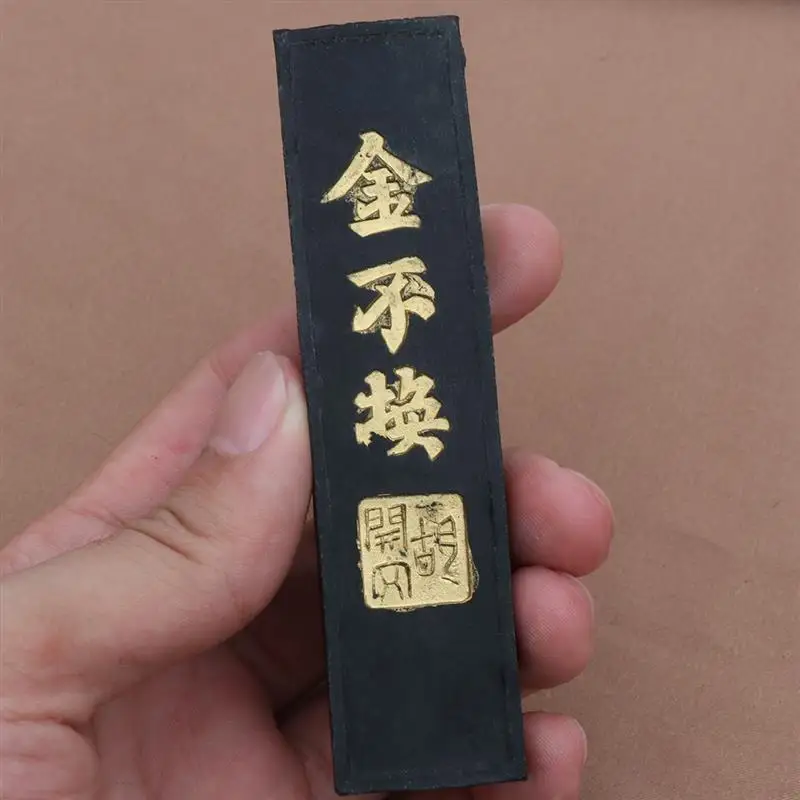 Chinesische Kalligraphie Tinte Stein Handgemachte Tinte Block Tinte Stick für Chinesische Japanische Kalligraphie und Malerei (Schwarz)