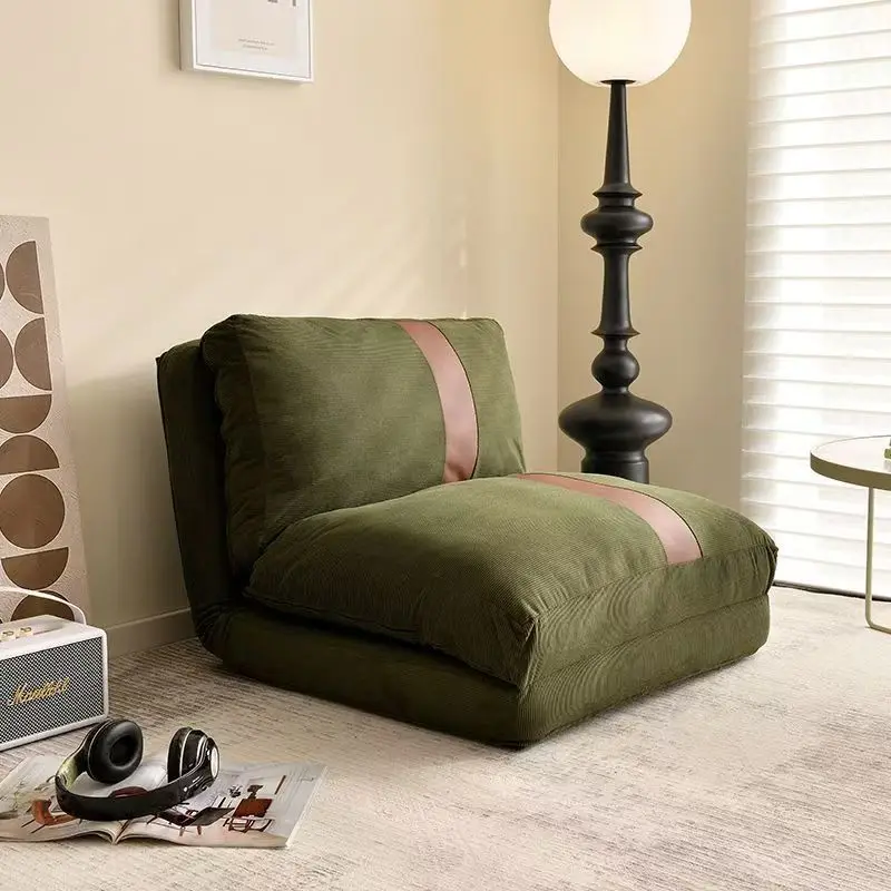 

Simple tatami lazy sofa reclining sleeping single chair living room balcony foldable Swiss roll sofa