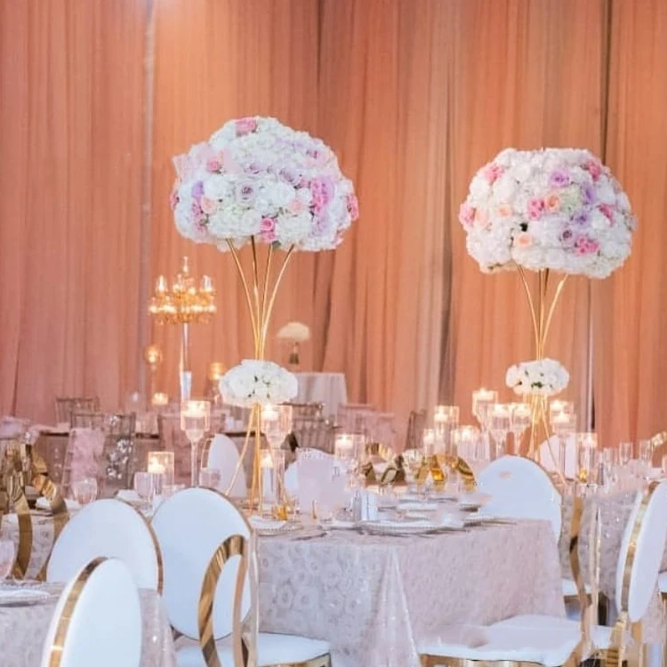 

10PCS Vases Flower Stand 82CM Metal Road Lead Wedding Centerpiece Flowers Rack For Event Party Home Decoration 3 Color