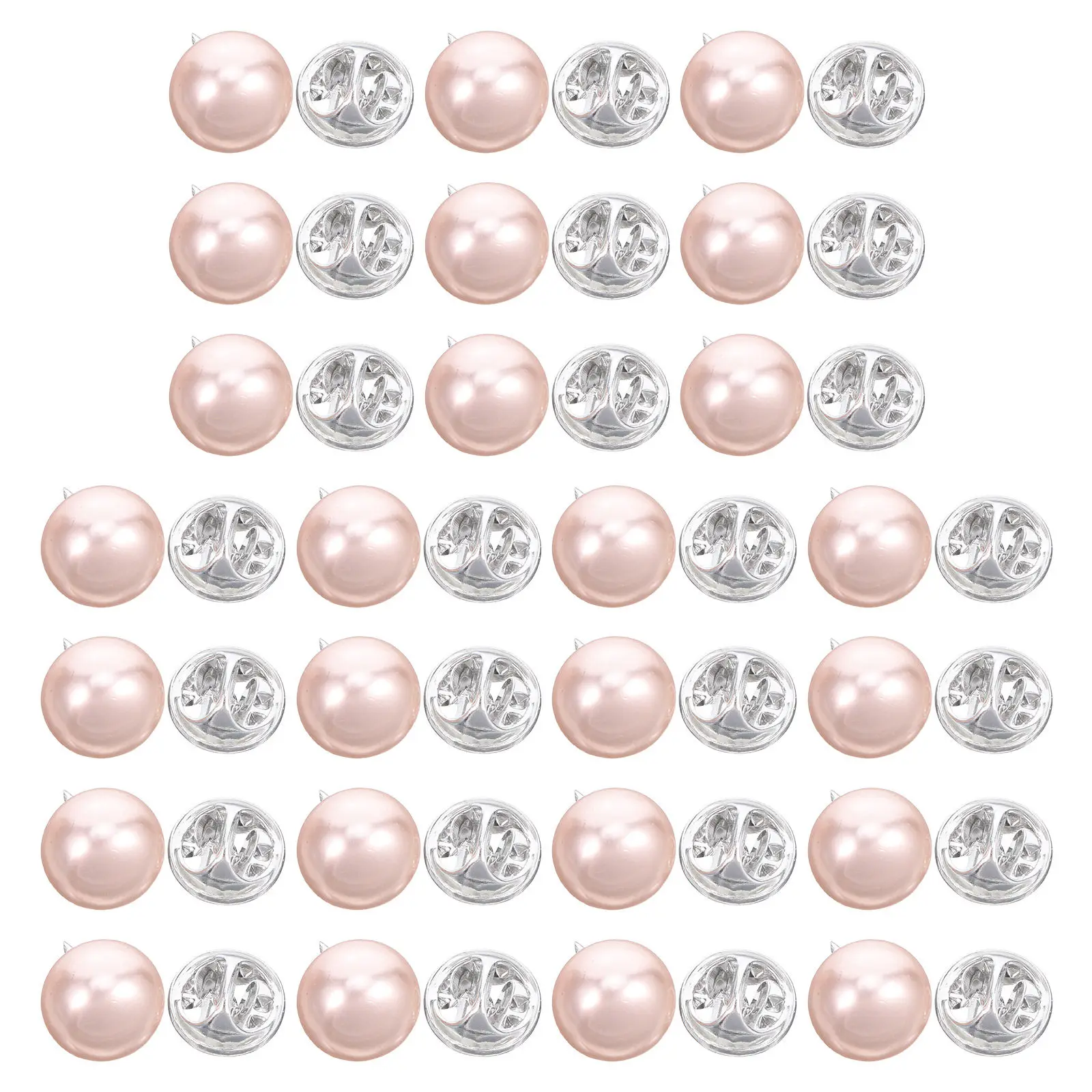 25Pcs Pearl Covering Up Pins No Sew Reusable Removable Mini Brooch Pins for Dress Sweater Shawl Coat Reusable No Sew Buttons