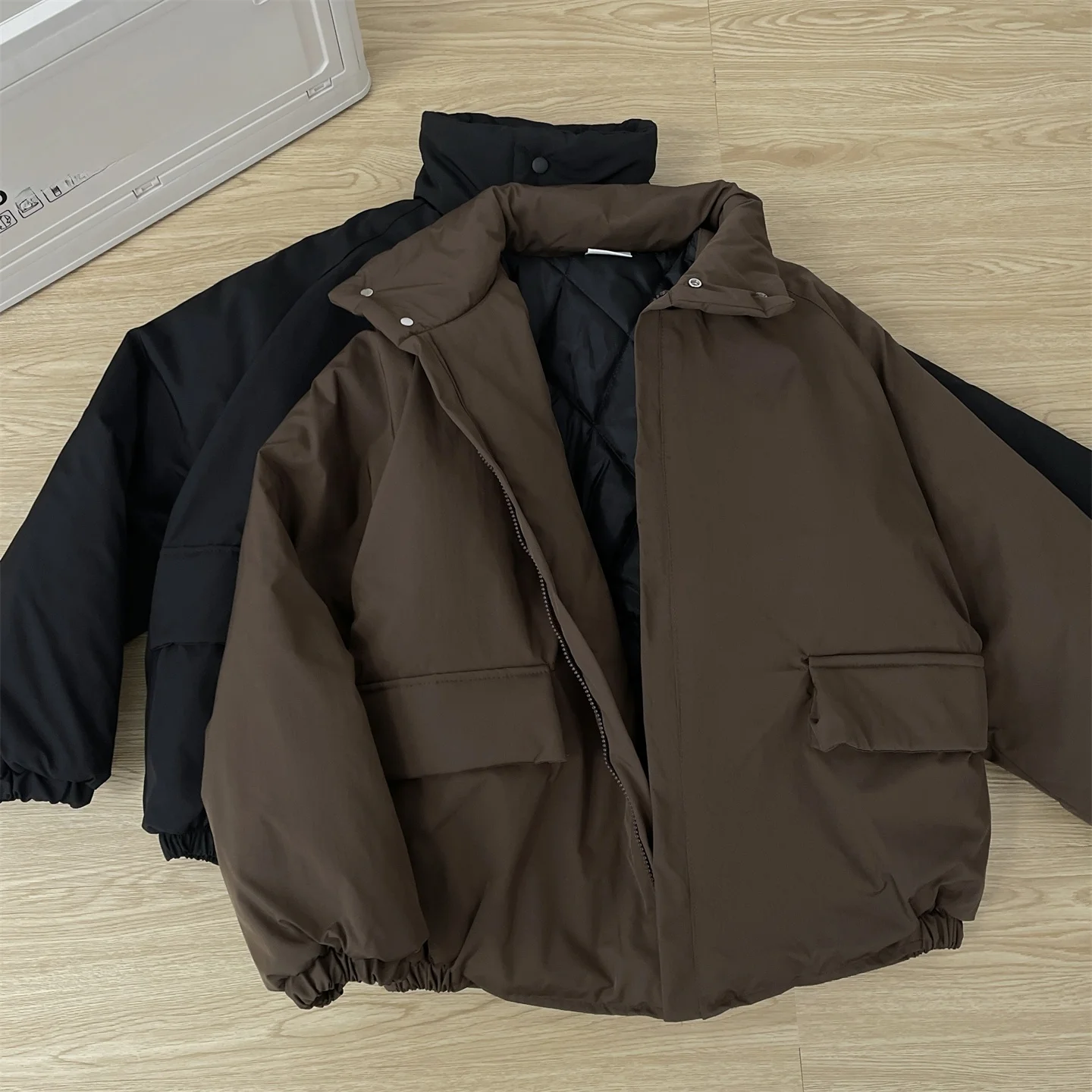 

Мужская утепленная хлопковая куртка в стиле ретро с воротником-стойкой, теплая, водонепроницаемая, ветрозащитная, повседневная, молодежная, свободного кроя