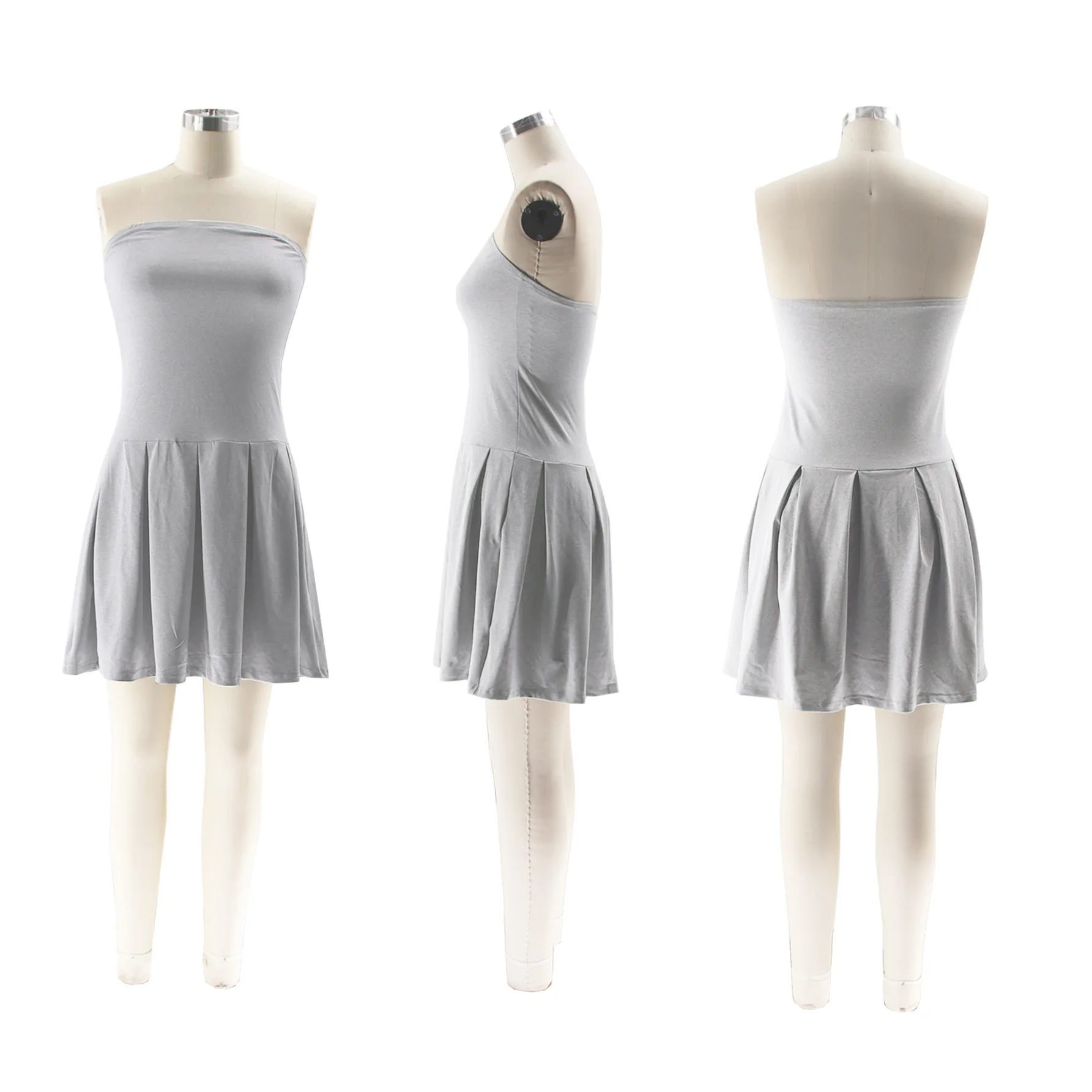 Mini Dress Women Dresses Sexy A Line Vestidos Bodycon Y2k Streetwear Strapless Sleeveless Elegant Slim Night Party High Waist