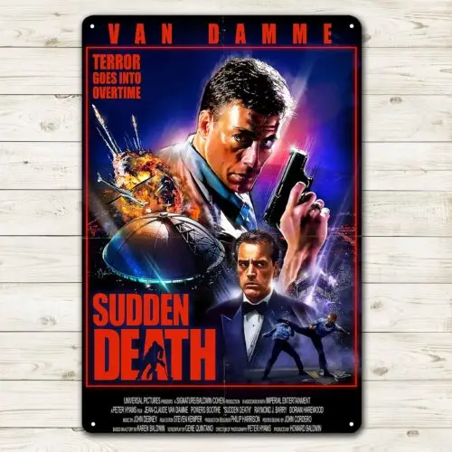 Sudden Death Movie Metallposter-Blechschild – 20 x 30 cm, Aluminiumplatte