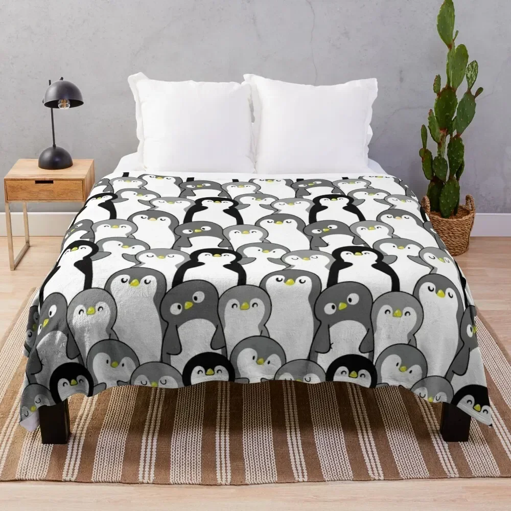 

penguin pattern Throw Blanket