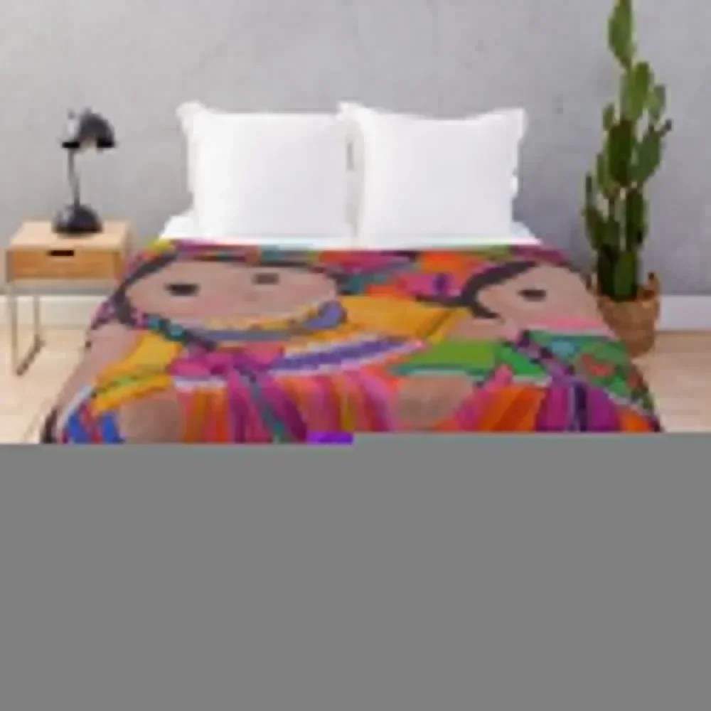 

Mexican litte dolls Throw Blanket Fluffy Cozy Throw Blanket for Home Decor
