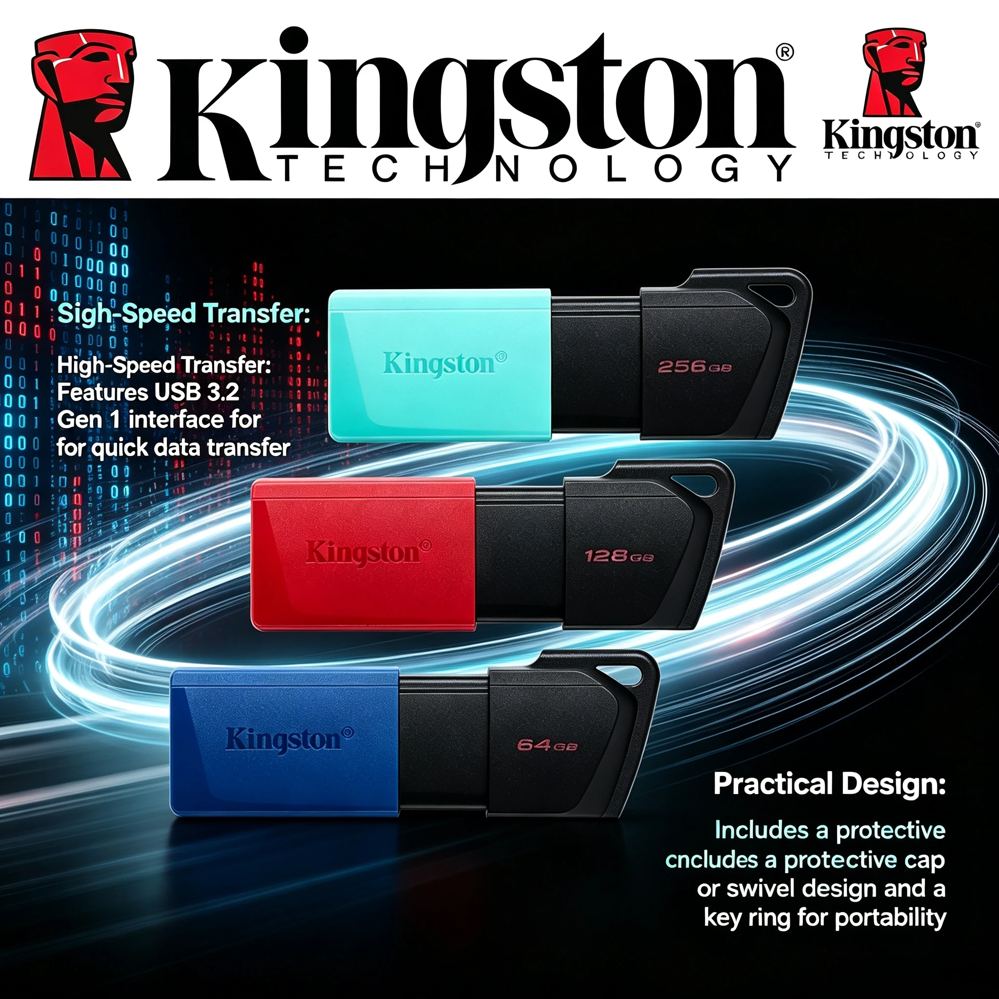 Original Kingston USB 3.2 Gen 1 Pen Drive 64GB 128GB 256GB DTX Flash Drive U Disk High Speed Memory Stick for PC Laptop Computer