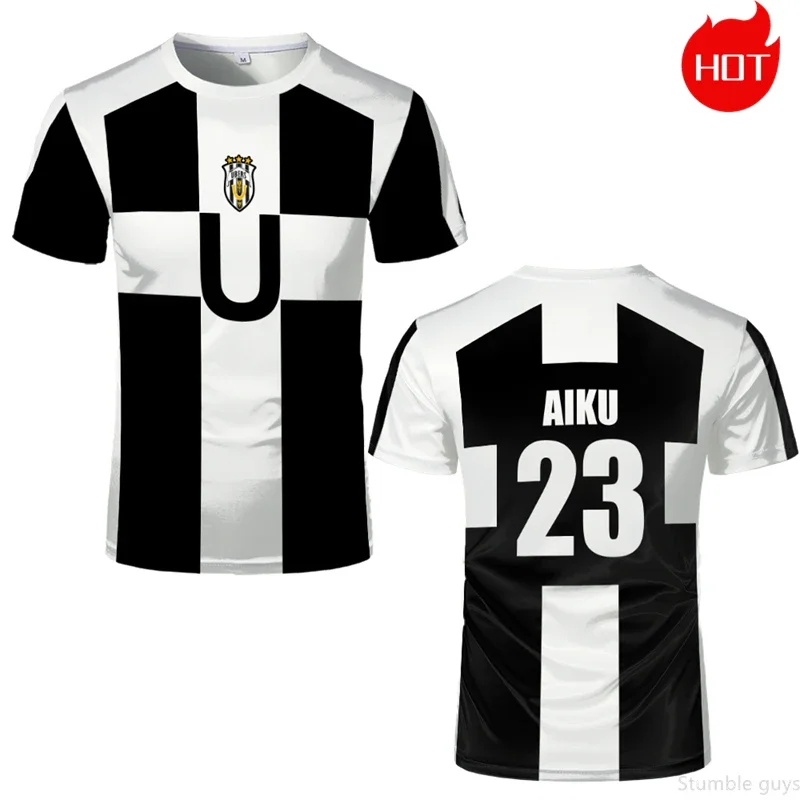 Anime Blue Locker Room Kinder-Fußballtrikot Cosplay T-Shirt Jungenkleidung Mädchen Kurzarm Harajuku Casual Tees Herren Damen