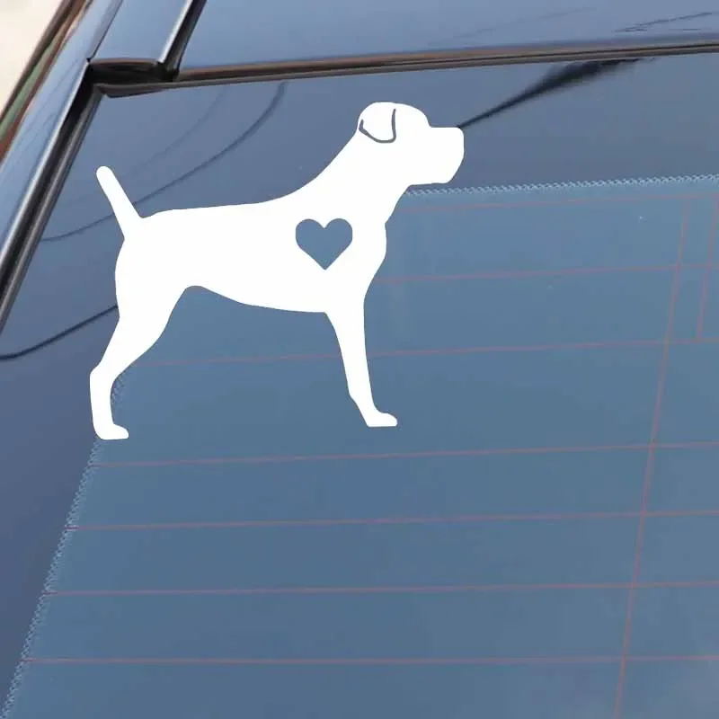 ملصق سيارة شخصي PVC ملصق تزيين قصب كورسو ليل هارت غير مقطوع على شكل كلب ملحقات السيارة ملصق أسود/أبيض ، 14 سنتيمتر * 13 سنتيمتر