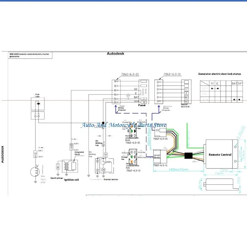 P9FD Easy Installation Remote Control Switches for Single Cylinder Air Cooled