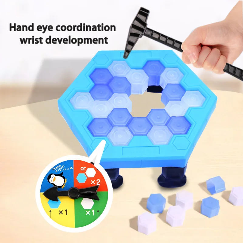 Children Save Penguins Ice Break Traps Parent Child Interactive Table Indoor Toys Fun Stress Relief