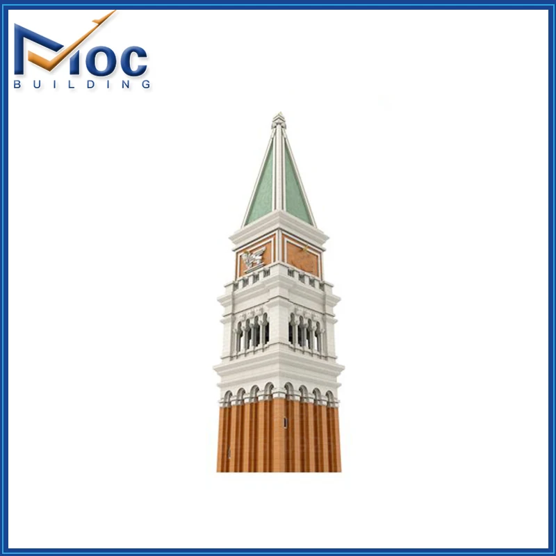 MOC Building Block Saintmarks Campanile Bell Tower Technology Bricks Ultimate Collector Series Model DIY Assembly Toys Gifts